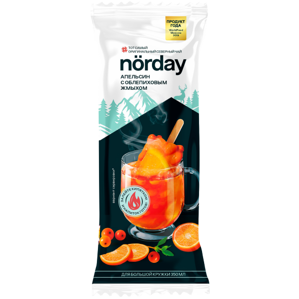 "NORDIC TEA" концентрат напитка замороженный апельсин с облепиховым жмыхом